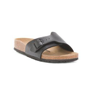BIRKENSTOCK Black Lizard Made In Germany Catalina Sandals